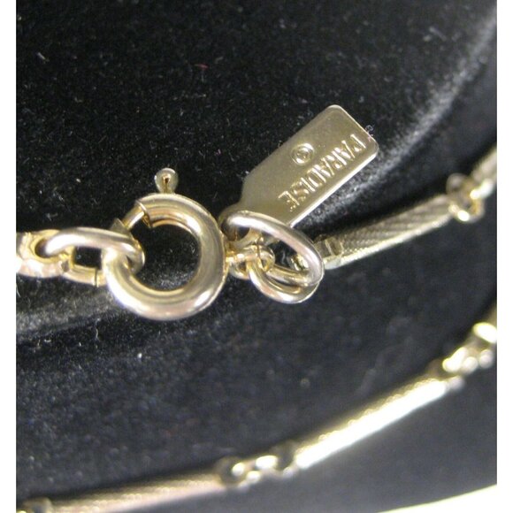 Paradise Necklace Panel Chain 56 in Jewelry Vintage Goldtone Cocktail Lariat - Picture 6 of 6